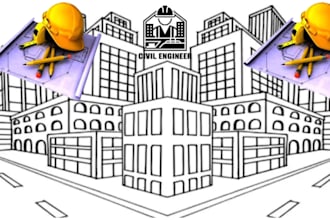design civil engineering wood, steel and concrete structure