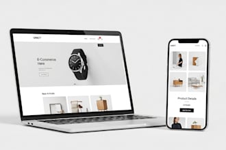 build a full e commerce website for your business