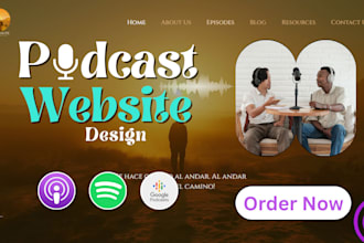 design your attractive podcast website