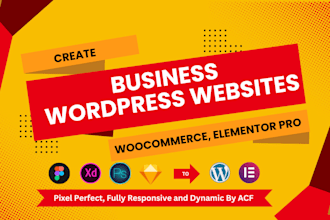 create business website wordpress website design and development woocommerce acf