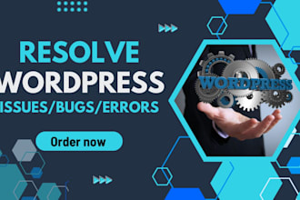 fix any wordpress bugs, errors or issues quickly