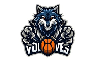 design high quality esport basketball logo with express delivery