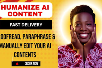 manually rewrite, paraphrase, line edit, humanize ai content, book editor