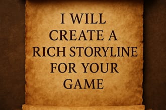 create a rich storyline for your game