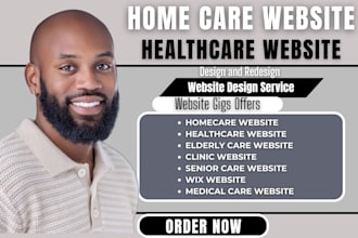 home care website healthcare website medical website elderly care website