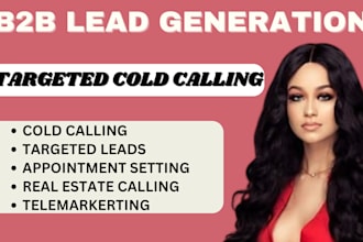do b2b business leads, telemarketing, cold calling and appointment setting
