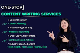 build content strategy, proofread and do website copywriting
