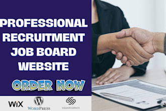 design job board, job portal, staffing website, recruitment agency landing page