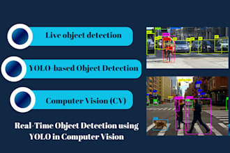 develop computer vision models with yolo, CNN, and opencv