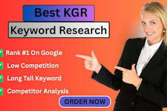 do keyword research  kgr for best SEO result with ahrefs and semrush