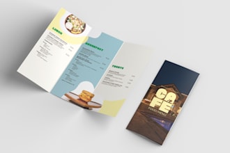 design a menu for you