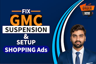 fix google merchant center suspension, gmc misrepresentation, setup shopping ads