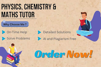 be your mathematics, chemistry, physics and math tutor