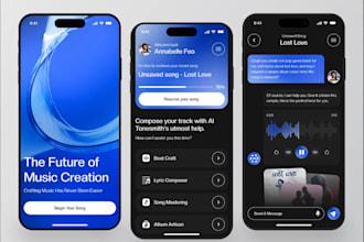 build ai music app, beat making app, music production app,