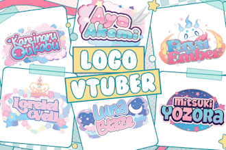 design an anime style logo for vtubers and twitch streamers