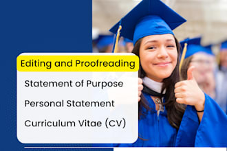 edit your statement of purpose or personal statement