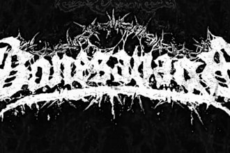 create metal hardcore heavy metal logo design for you
