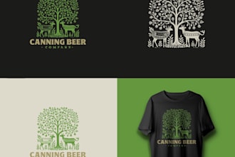 design family owned startup brewery logo