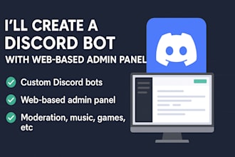 create discord bot with based admin panel