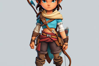 l create 2d game character sprite sheet for pixel art