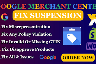 fix merchant center suspension for google shopping ads