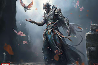 draw high quality character illustration