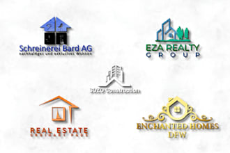 design luxury real estate , construction and realtor business logo