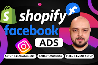 be your shopify facebook ads campaign manager or instagram ads for ecommerce
