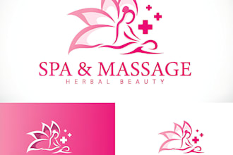 do professional massage and therapy logo design