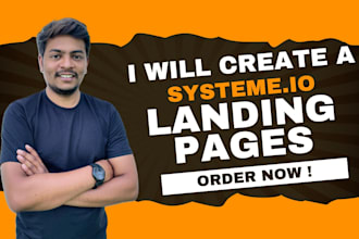 create landing pages and one page websites for you