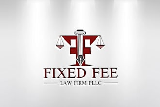 design modern luxury legal attorney and law firm logo
