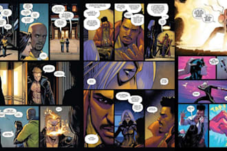 graphic novel comic book illustration comic strip cartoon character comic page