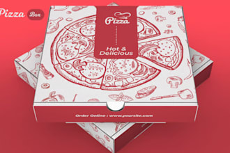 do packaging box design, product box design, custom box, label design in 24hours