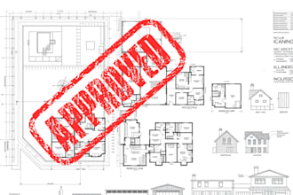 draw 2d floor plan, architecture drawing mep stamp seal for city permit approval