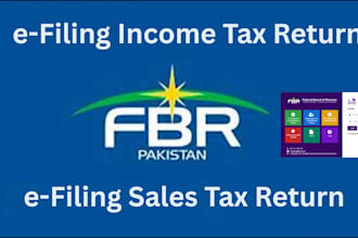 create ntn, file income tax, sales tax return for local and overseas pakistani