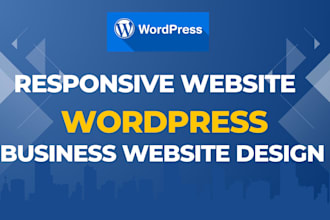 develop wordpress business website design and development