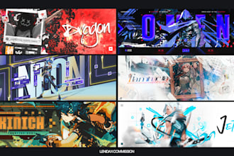 design stunning gaming banner for youtube twitter twitch