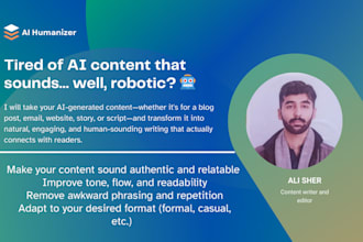 humanize your ai content and check it for plagiarism