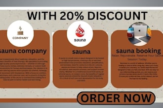 build sauna website with online booking for retreats gyms spa restaurant website