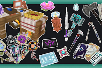 create stunning blockbench 3d model for you in minecraft