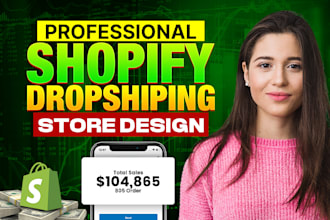 design redesign build shopify store shopify dropshipping store shopify website