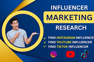 find influencer lists for instagram, tiktok and youtube for influencer marketing