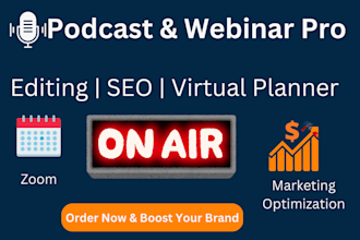 do podcast virtual editing service marketing search engine webinar zoom planner