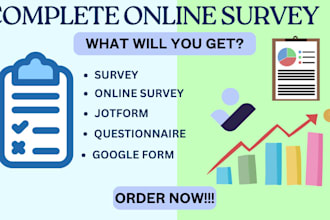 fill online survey, google form, research questionnaire and jotform