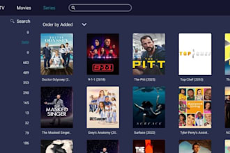 develop smart tv app, web tv , apple tv,samsung tv ,vod app, livestreaming app