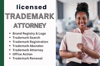 be your licensed US trademark attorney for trademark registration on uspto