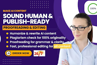 edit, proofread fiction novel, nonfiction, humanize ai book, check plagiarism