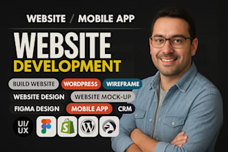 do website development full stack developer flutterflow mobile app development