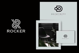 do minimalist logo design, brand identity and branding kit