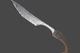 custom 3d game asset, weapon, gun, armor, 3d props for game and animation, rig